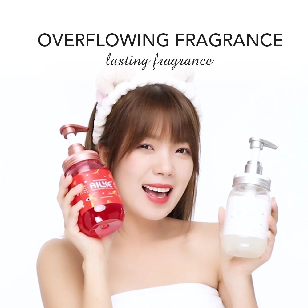AILKE Rose Shower Gel – Whitening & Moisturizing Body Wash