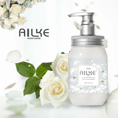 AILKE Rose Shower Gel – Whitening & Moisturizing Body Wash