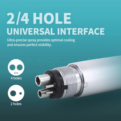 LED High-Speed Dental Handpiece – Push Button with 3-Way Water Spray