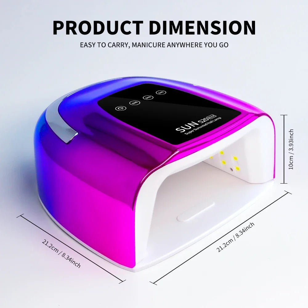 Rechargeable UV LED Nail Lamp – Cordless Gel Polish Dryer (48 LEDs)