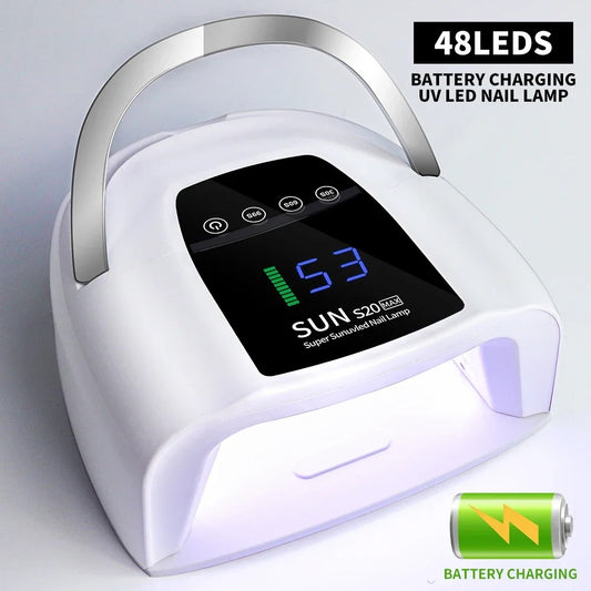 Rechargeable UV LED Nail Lamp – Cordless Gel Polish Dryer (48 LEDs)