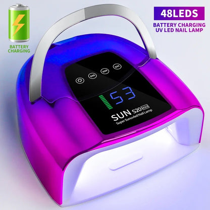 Rechargeable UV LED Nail Lamp – Cordless Gel Polish Dryer (48 LEDs)